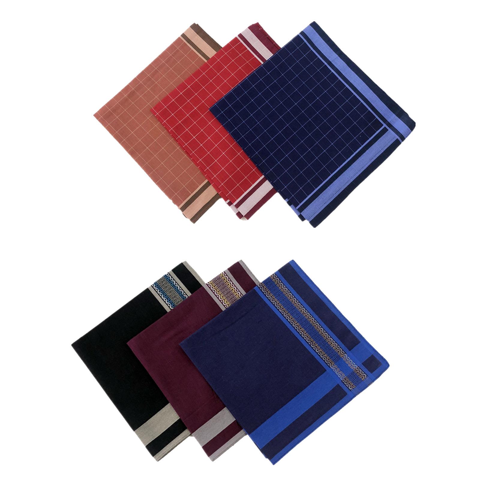 Handkerchief Cotton Men - 6 Pcs Sapu Tangan Pria Motif