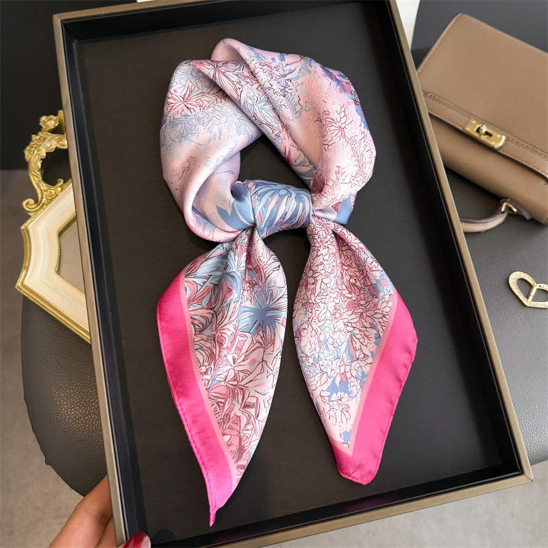 Silk Neck Scarf - Syal Desain Mewah untuk Wanita, Syal
