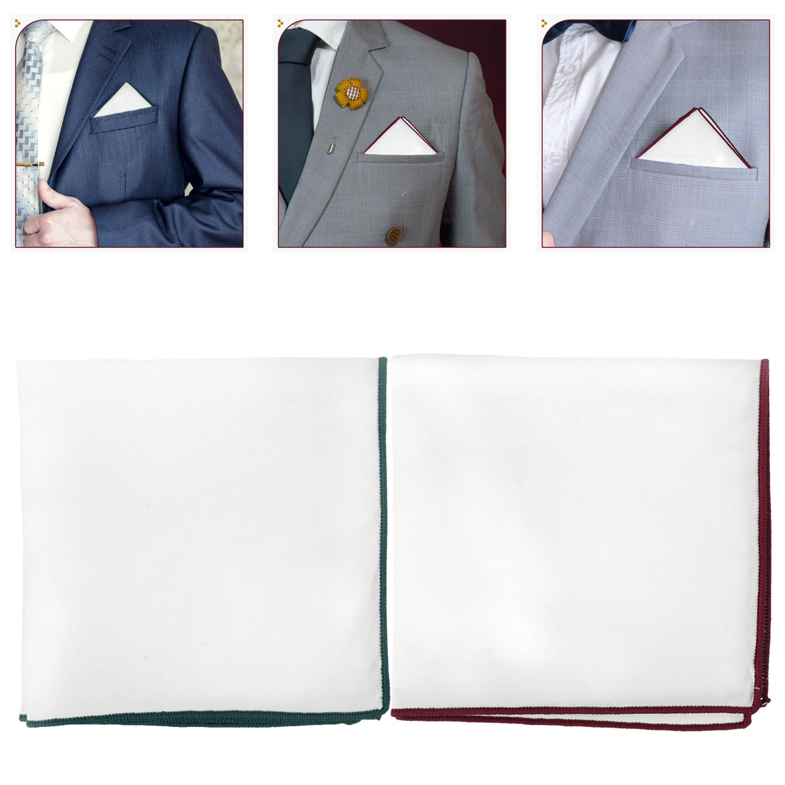 Handkerchief Cotton Men - 2 buah sapu tangan saku katun