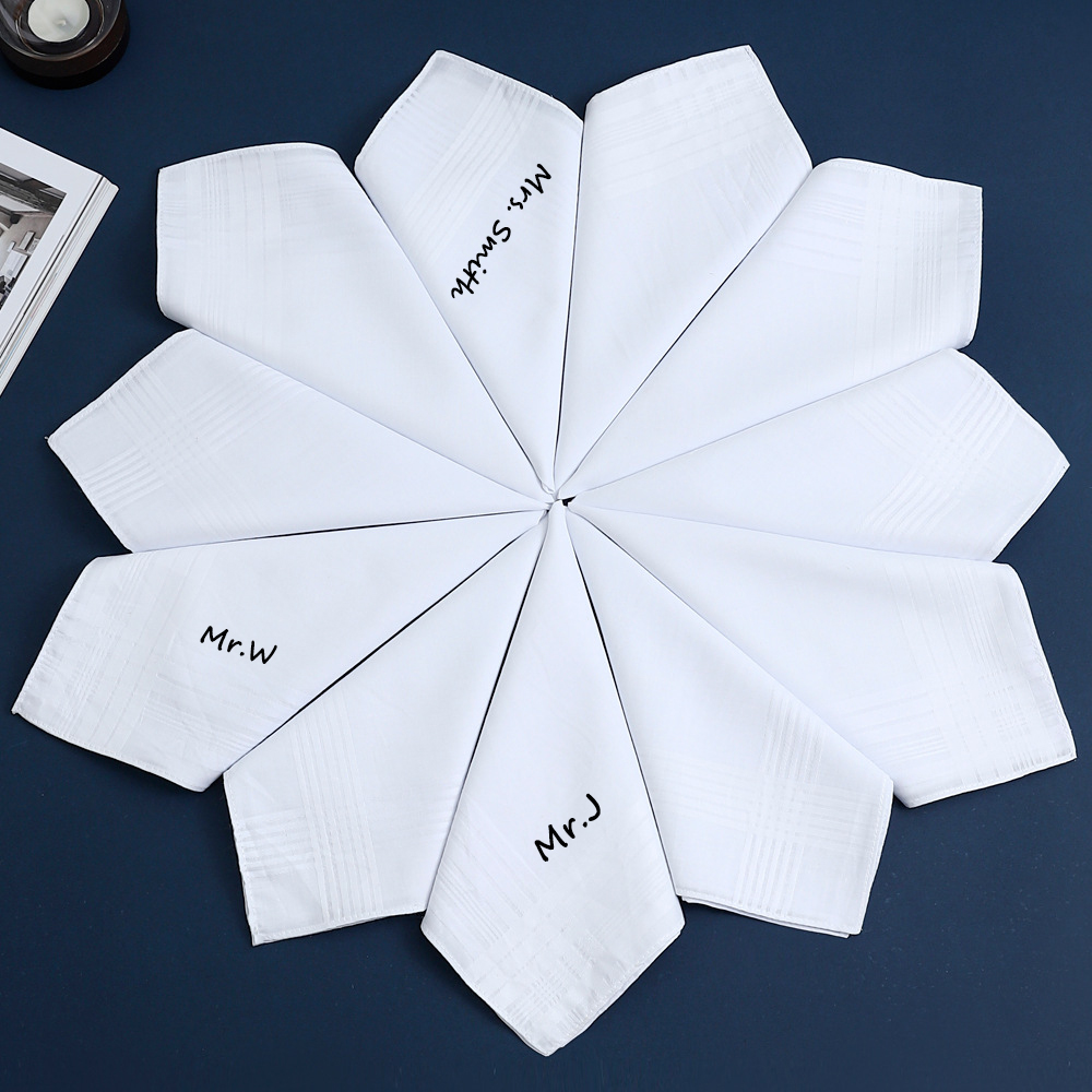 Saputangan Katun dengan Teks K - Handkerchief Cotton Men ulasan dan harga
