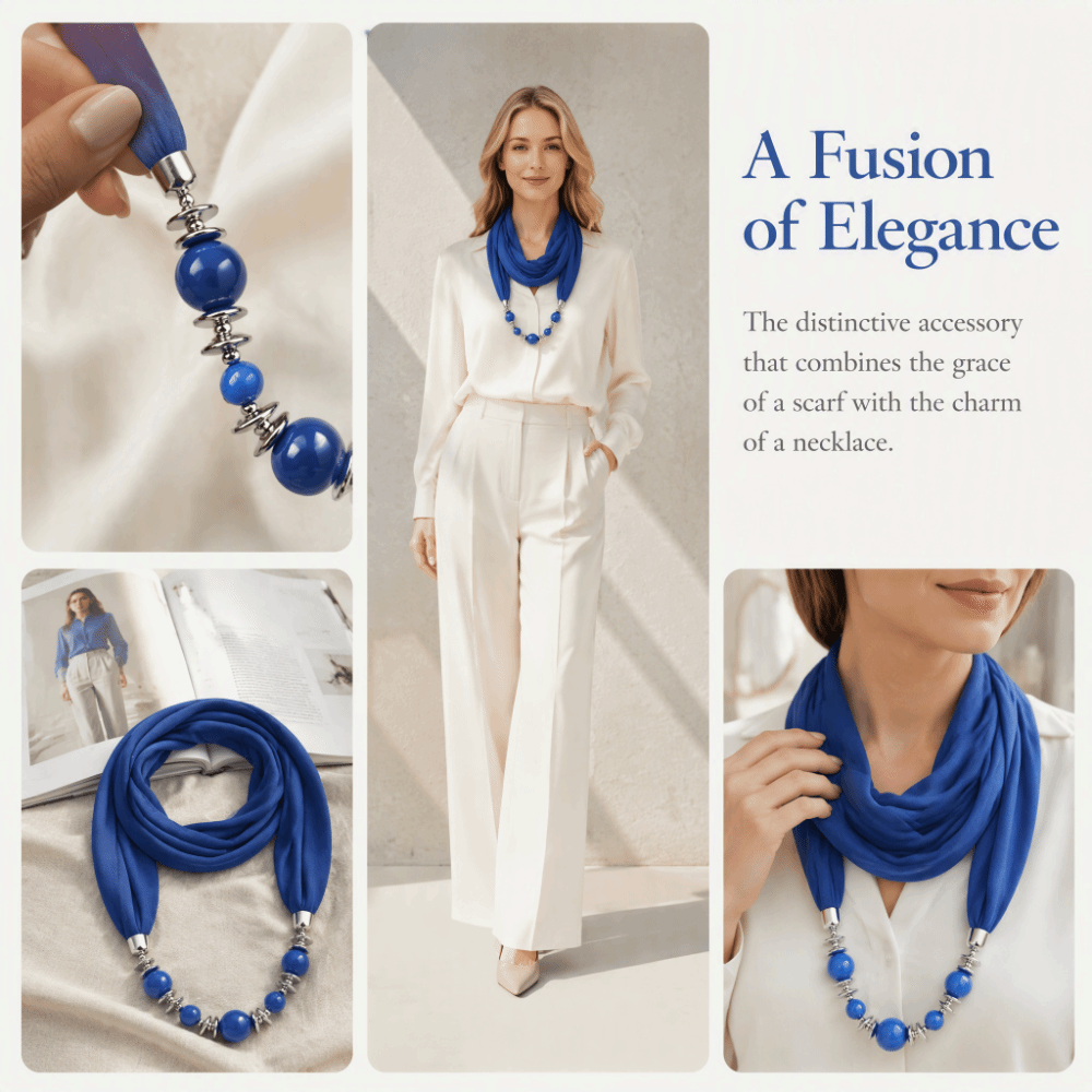 Selendang Chiffon Baru Berhias - Infinity Scarf Knit ulasan dan harga