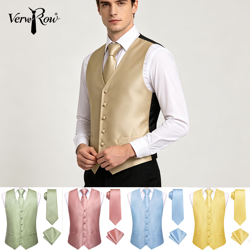 VerveRow Set Rompi Pria Satin  - Pocket Square Set ulasan dan harga