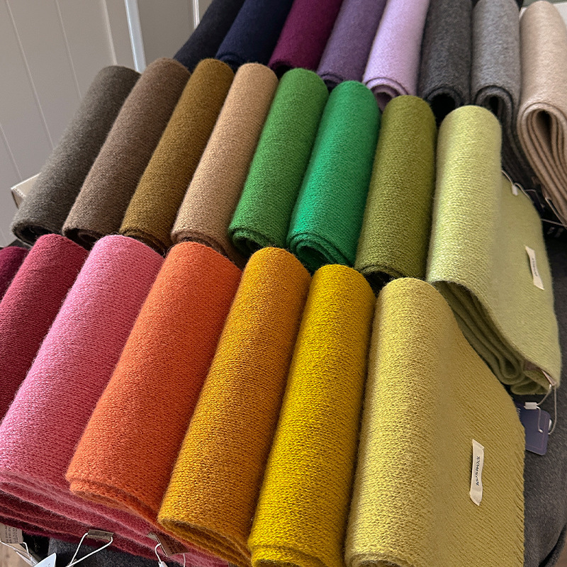 Syal Wol Murni 48 Warna Musim  - Muffler Men Wool ulasan dan harga