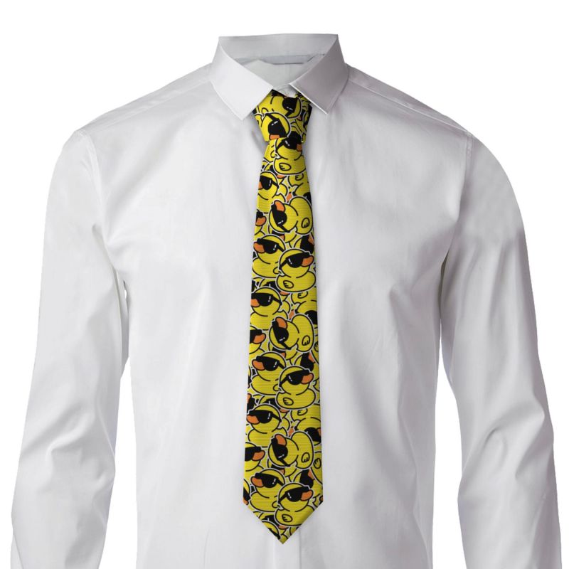 Dasi Karet Lucu Motif Bebek Ku - Skinny Tie Men ulasan dan harga