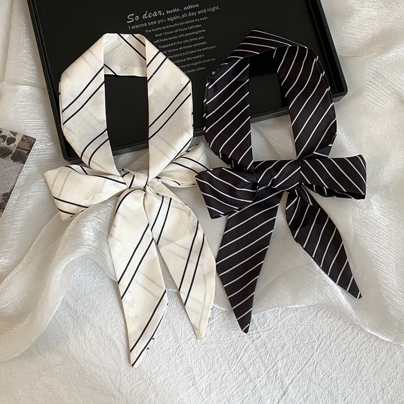 Syal sutra bergaris baru musim - Silk Tie Striped ulasan dan harga