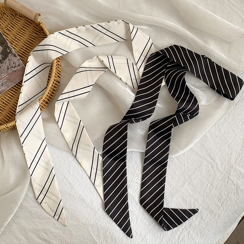 Syal sutra bergaris baru musim - Silk Tie Striped ulasan dan harga